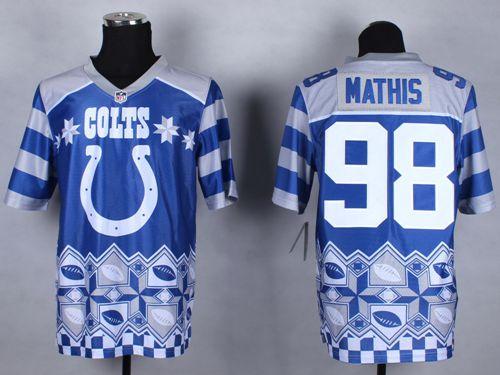 Jerseys Factory Cheap Nike Colts #98 Robert Mathis Royal Blue Me