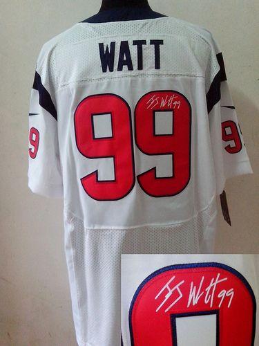 Jerseys Factory Cheap Nike Texans #99 J.J. Watt White Men's Stit