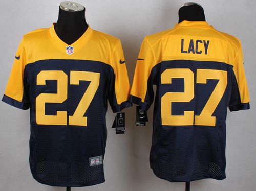 Jerseys Factory Cheap Nike Packers #27 Eddie Lacy Navy Blue Alte