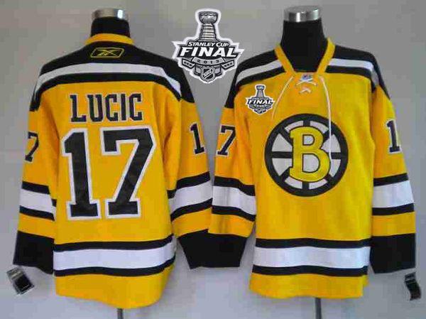 Jerseys Factory Cheap Bruins Stanley Cup Finals Patch #17 Milan