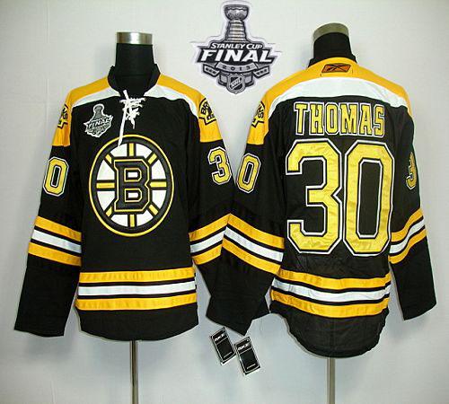 Jerseys Factory Cheap Bruins Stanley Cup Finals Patch #30 Tim Th
