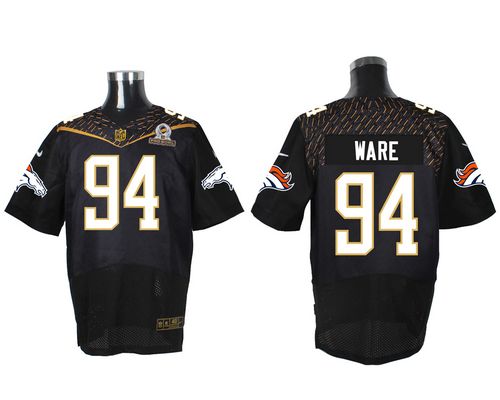 Jerseys Factory Cheap Nike Broncos #94 DeMarcus Ware Black 2016