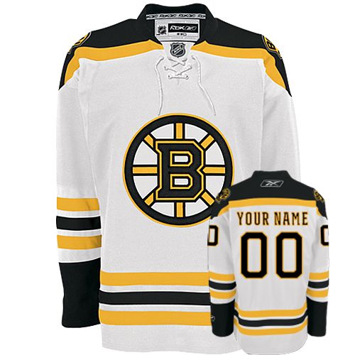 Jerseys Factory Cheap Bruins Personalized Authentic White NHL Je
