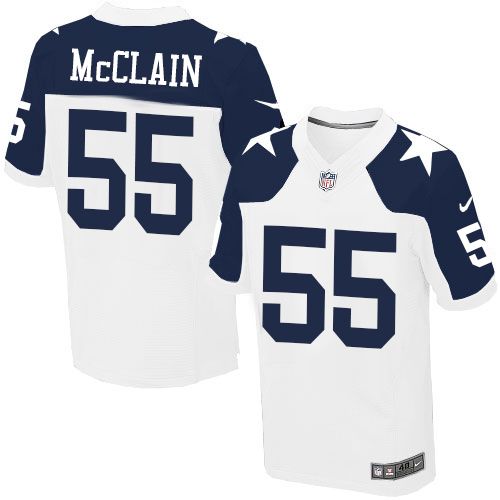 Jerseys Factory Cheap Nike Cowboys #55 Rolando McClain White Tha