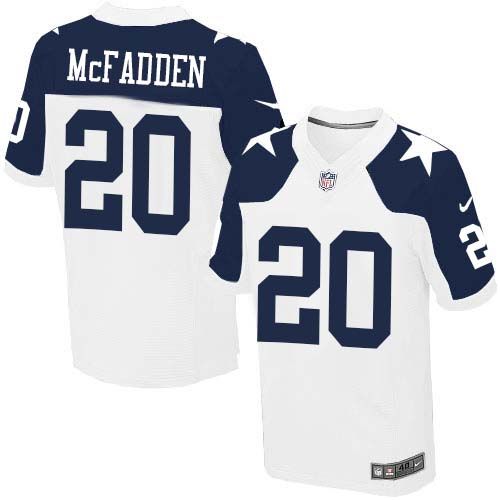 Jerseys Factory Cheap Nike Cowboys #20 Darren McFadden White Tha