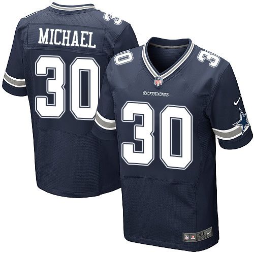 Jerseys Factory Cheap Nike Cowboys #30 Christine Michael Navy Bl