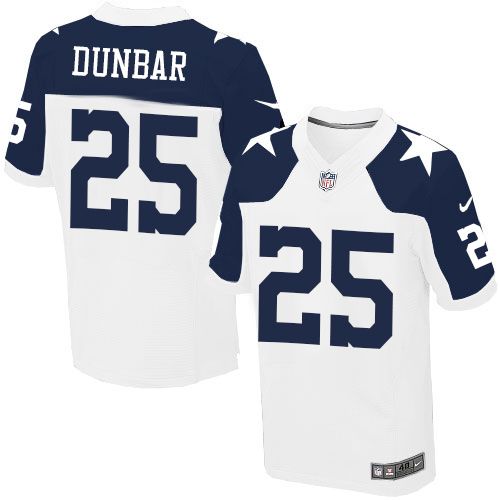 Jerseys Factory Cheap Nike Cowboys #25 Lance Dunbar White Thanks