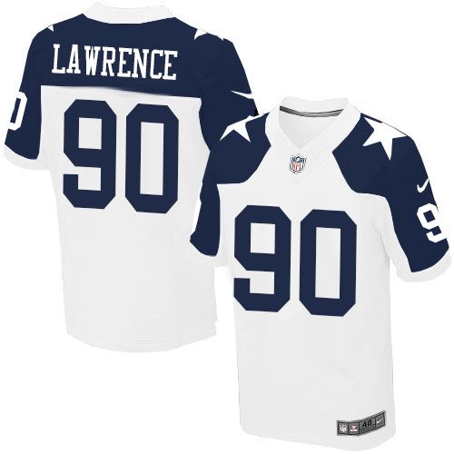 Jerseys Factory Cheap Nike Cowboys #90 Demarcus Lawrence White T