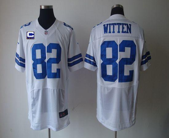 Jerseys Factory Cheap Nike Cowboys #82 Jason Witten White With C