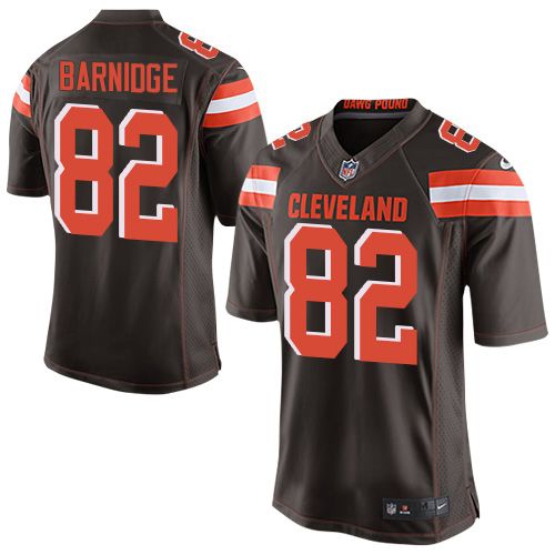 Jerseys Factory Cheap Nike Browns #82 Gary Barnidge Brown Team C