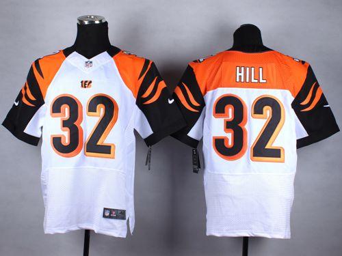 Jerseys Factory Cheap Nike Bengals #32 Jeremy Hill White Men's S