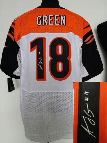 Jerseys Factory Cheap Nike Bengals #18 A.J. Green White Men's St