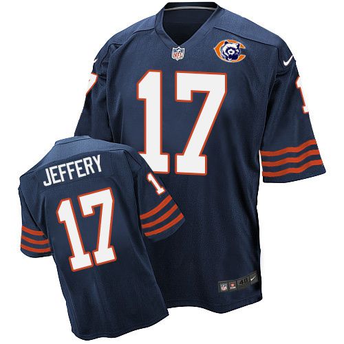 Jerseys Factory Cheap Nike Bears #17 Alshon Jeffery Navy Blue Th