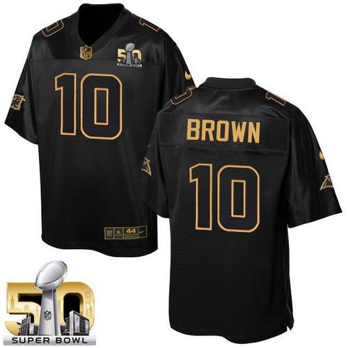 Jerseys Factory Cheap Nike Panthers #10 Corey Brown Black Super