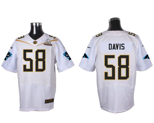 Jerseys Factory Cheap Nike Panthers #58 Thomas Davis White 2016