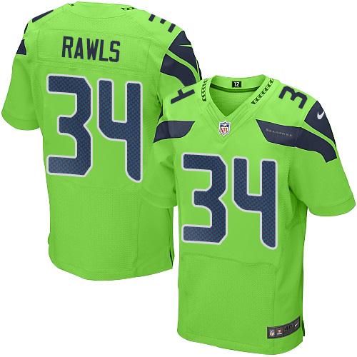 Jerseys Factory Cheap Nike Seahawks #34 Thomas Rawls Green Men's