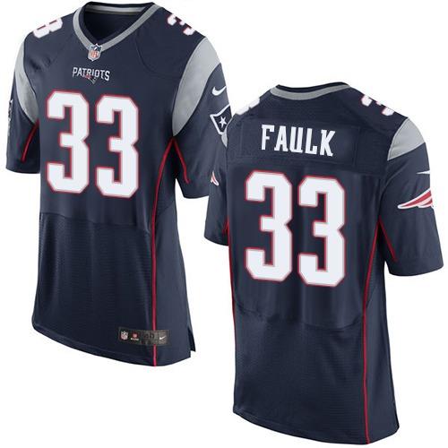 Jerseys Factory Cheap Nike Patriots #33 Kevin Faulk Navy Blue Te