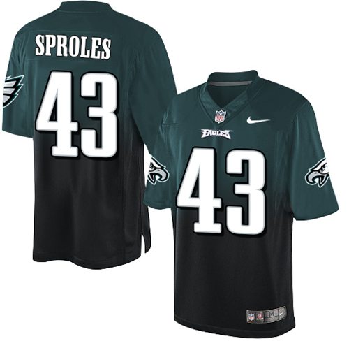 Jerseys Factory Cheap Nike Eagles #43 Darren Sproles Midnight Gr