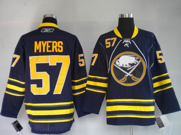 Jerseys Factory Cheap Sabres #57 Tyler Myers Embroidered Blue Th