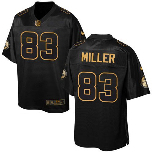 Jerseys Factory Cheap Nike Steelers #83 Heath Miller Black Men's