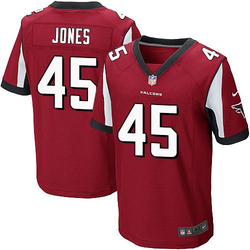 Jerseys Factory Cheap Nike Falcons #45 Deion Jones Red Team Colo