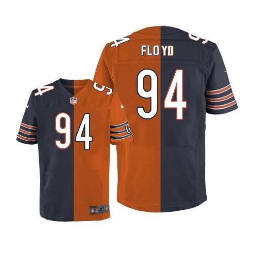 Jerseys Factory Cheap Nike Bears #94 Leonard Floyd Navy Blue/Ora