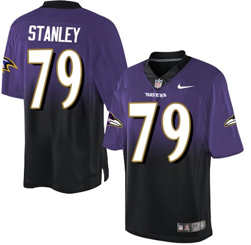 Jerseys Factory Cheap Nike Ravens #79 Ronnie Stanley Purple/Blac