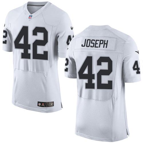 Jerseys Factory Cheap Nike Raiders #42 Karl Joseph White Men's S