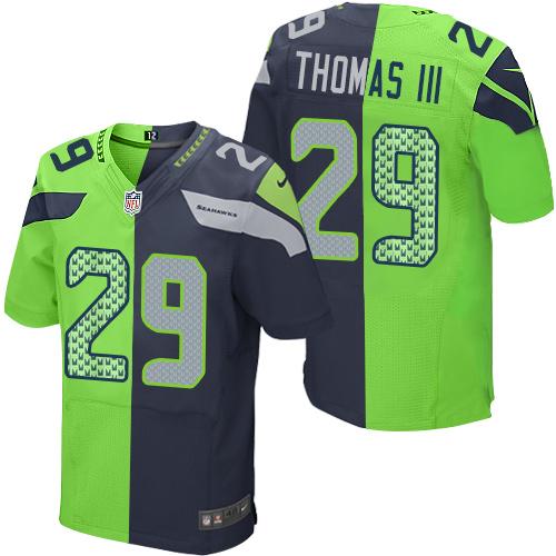 Jerseys Factory Cheap Nike Seahawks #29 Earl Thomas III Steel Bl