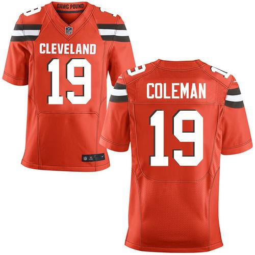 Jerseys Factory Cheap Nike Browns #19 Corey Coleman Orange Alter