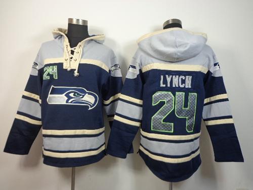 Jerseys Factory Cheap Nike Seahawks #24 Marshawn Lynch Navy Blue