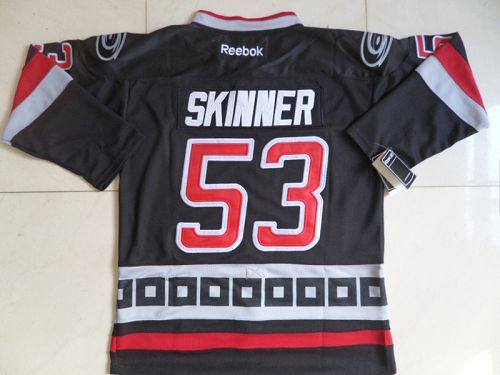 Jerseys Factory Cheap Hurricanes #53 Jeff Skinner Black Third Em