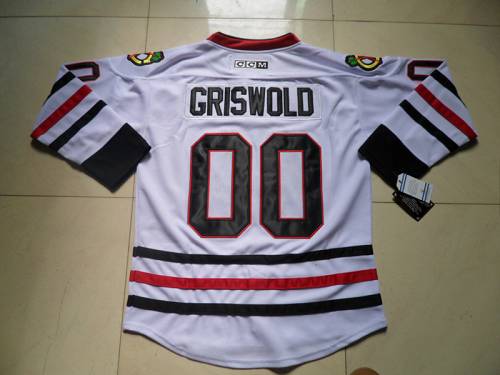 Jerseys Factory Cheap Blackhawks #00 Clark Griswold White CCM Th