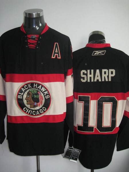 Jerseys Factory Cheap Blackhawks #10 Patrick Sharp Embroidered B