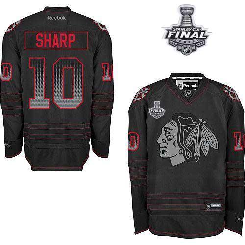 Jerseys Factory Cheap Blackhawks #10 Patrick Sharp Black Acceler