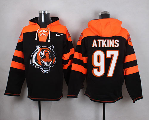 Jerseys Factory Cheap Nike Bengals #97 Geno Atkins Black Player