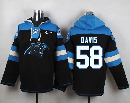 Jerseys Factory Cheap Nike Panthers #58 Thomas Davis Black Playe