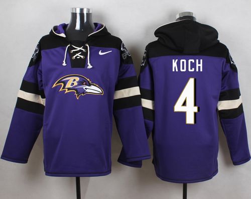 Jerseys Factory Cheap Nike Ravens #4 Sam Koch Purple Player Pull