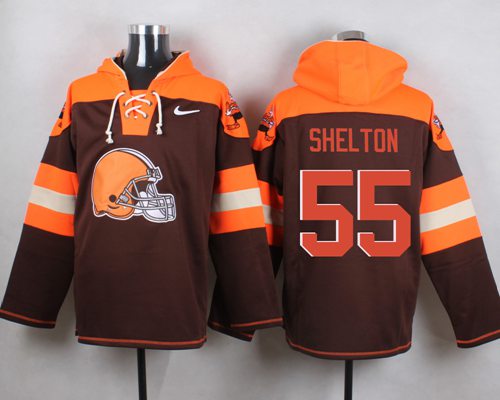 Jerseys Factory Cheap Nike Browns #55 Danny Shelton Brown Player