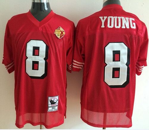 Jerseys Factory Cheap Mitchell And Ness 50TH 49ers #8 Steve Youn