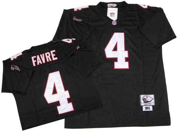 Jerseys Factory Cheap Mitchell&Ness Falcons #4 Brett Favre Black