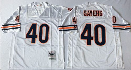 Jerseys Factory Cheap Mitchell&Ness Bears #40 Gale Sayers White