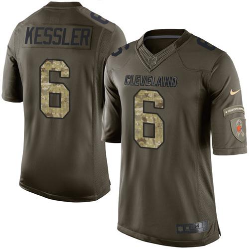 Jerseys Factory Cheap Nike Browns #6 Cody Kessler Green Men's St
