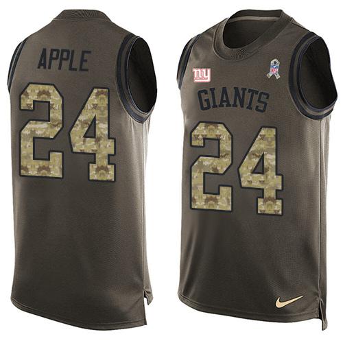 Jerseys Factory Cheap Nike Giants #24 Eli Apple Green Men's Stit