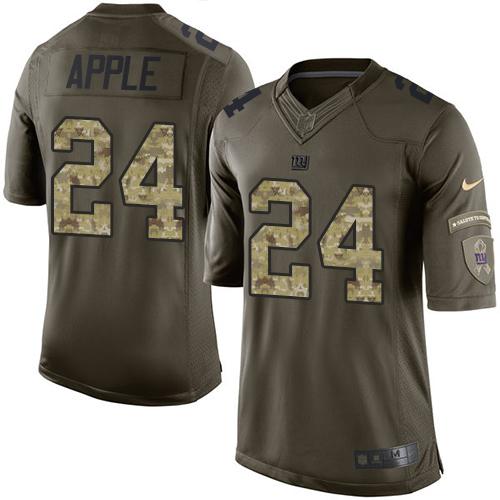 Jerseys Factory Cheap Nike Giants #24 Eli Apple Green Men's Stit