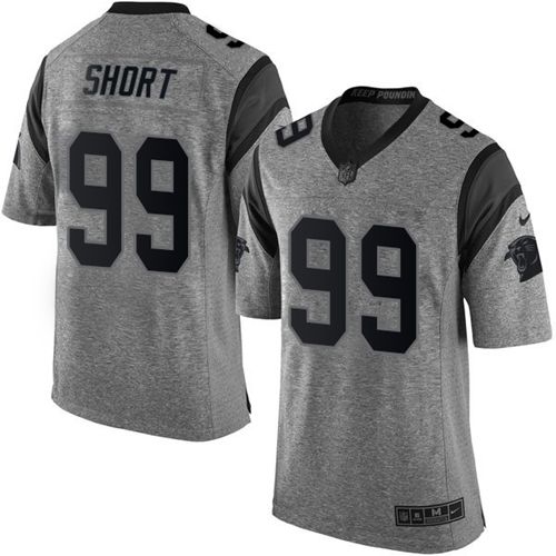 Jerseys Factory Cheap Nike Panthers #99 Kawann Short Gray Men's