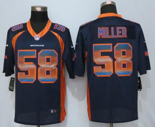 Jerseys Factory Cheap Nike Broncos #58 Von Miller Navy Blue Alte