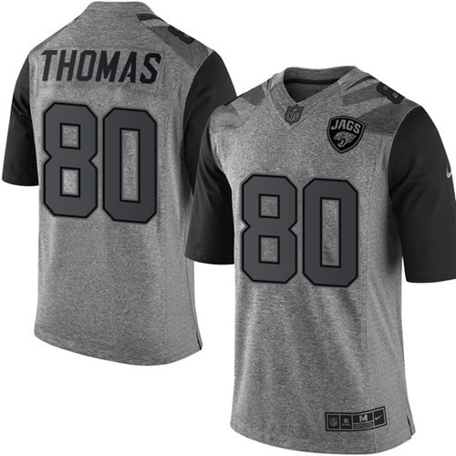 Jerseys Factory Cheap Nike Jaguars #80 Julius Thomas Gray Men's