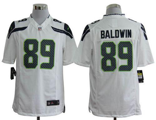 Jerseys Factory Cheap Nike Seahawks #89 Doug Baldwin White Men's