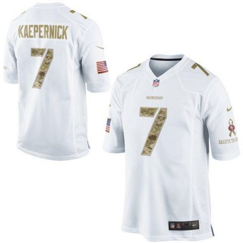 Jerseys Factory Cheap Nike 49ers #7 Colin Kaepernick White Men's